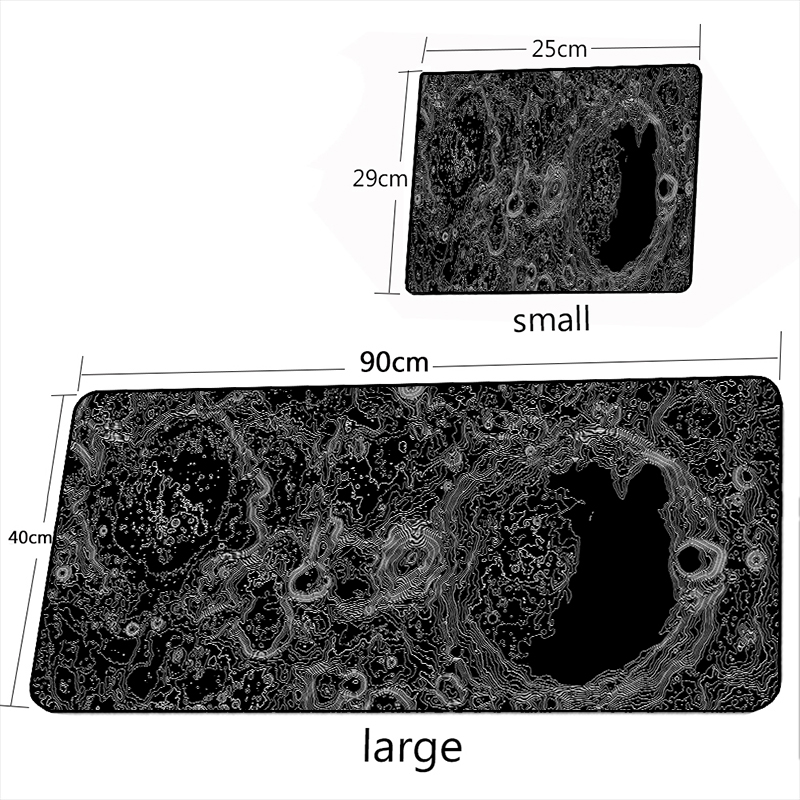 Contour Map Large Mousepads Black White Lines Art Gaming Accessories Desk Mat Carpet 40*80cm XXL Gamer Keyboard Mouse Pad for PC: 26x21 cm  / Khaki
