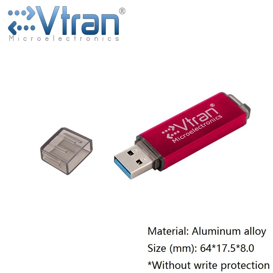 EVtran V03S SLC USB3.0 16G 32G 64G SLC USB3.0 FlashDisk escribir protección de alta velocidad IS903 SLC transparente SLC disco: 16 GB / Rojo
