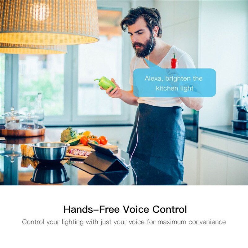 Variateur de lumière LED WiFi intelligent ABSF pour interrupteur Smart Life/Tuya APP télécommande 1 commutateur, fonctionne pour Alexa ou Google Home