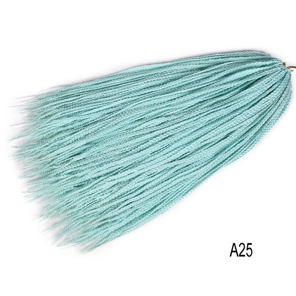 Tresses synthétiques au Crochet ombré 22 brins, tresses longues arc-en-ciel pour tresses africaines: green