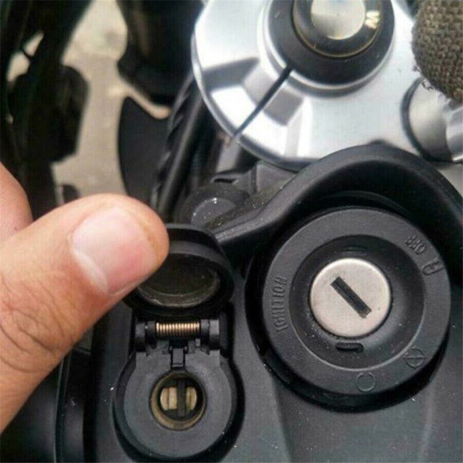 Waterproof Adapter Socket For BMW Motorcycle Hella Aluminum Black Green LED