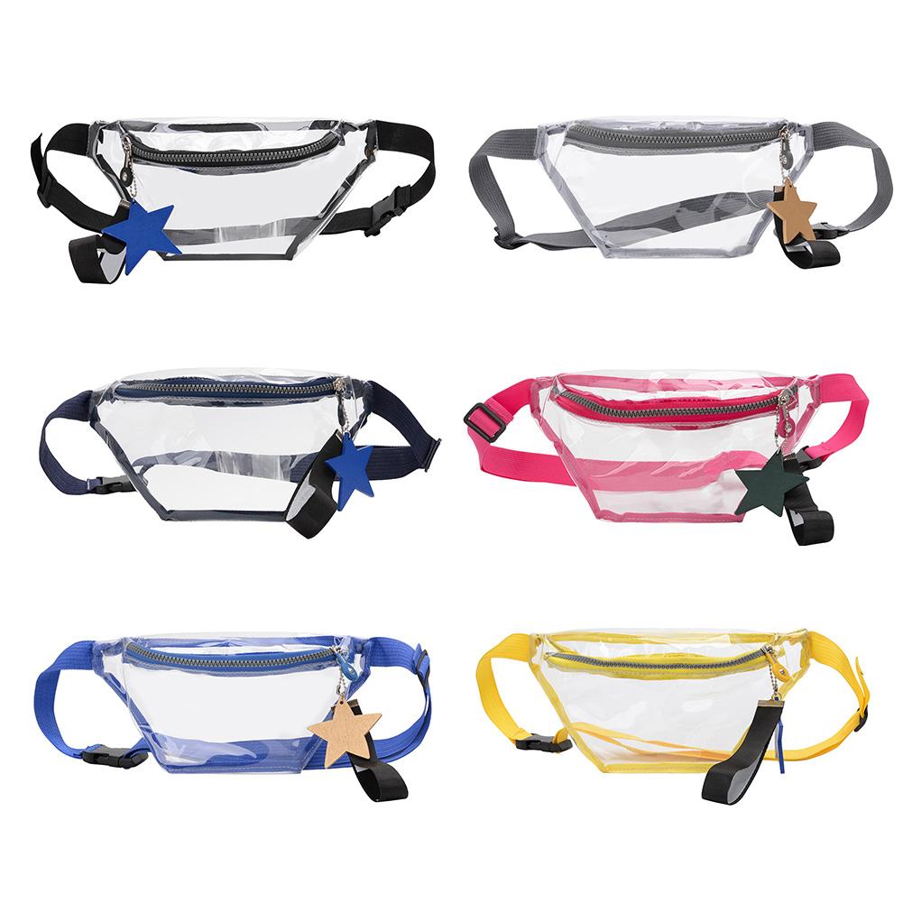 Clear PVC Transparent Fanny Pack For Women Waist Bag Girls Crossbody PVC Shoulder Bags Messenger Bags Bolsa Femenina