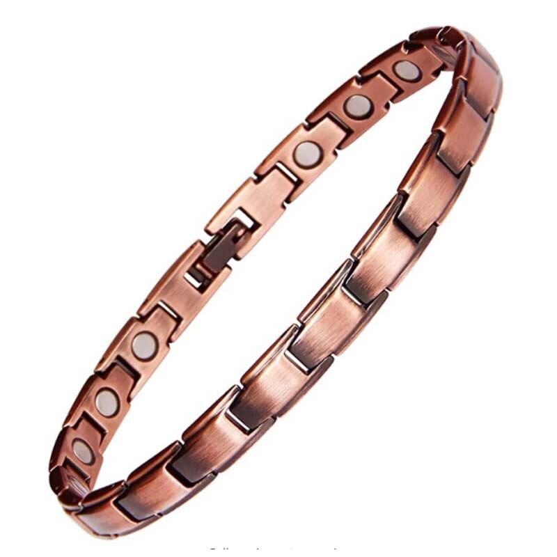 Megin D bronzo neodimio pietra magnetica braccialetto da polso cinturino a catena bracciale per uomo donna coppia amici regalo gioielli di moda Boho: For Women