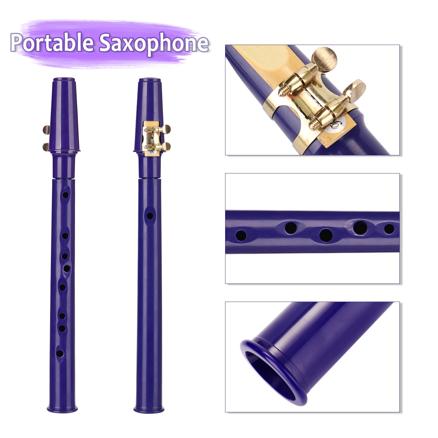 Pocket Sax Mini Portable Saxophone Little Saxophone With Carrying Bag Woodwind Instrument for Children