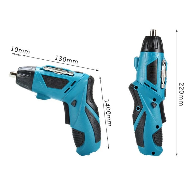 Electric Cordless Drill Driver Kit Cordless Screwdriver Mini Wireless Power Driver DC Lithium-Ion Battery