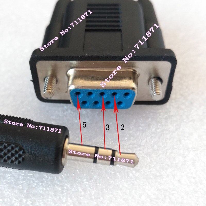 Cable de serie hembra DB9 3,5, 9P, RS232, 3,5mm, 9 pines, RS232, DB9, 3,5mm, macho, 3,5