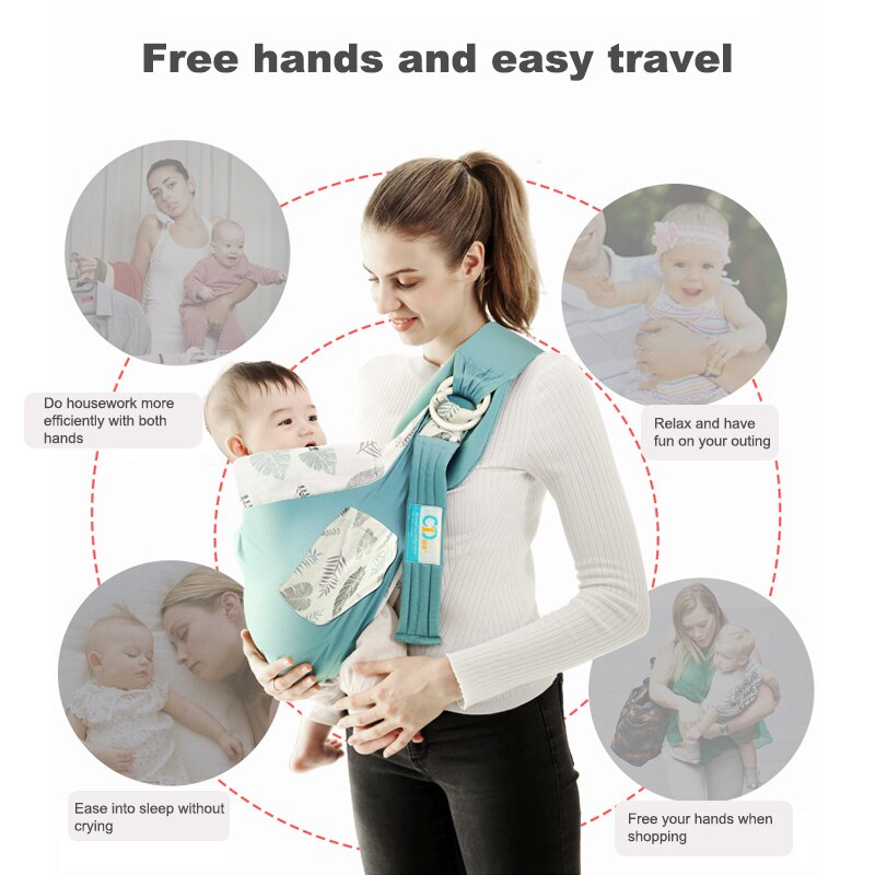 Bæresele slynge nyfødt slynge ammebetræk baby wrap skyggeposer spædbørn ammebetræk bæresele mesh stof