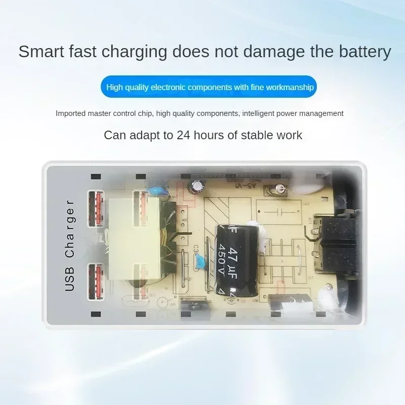 USB-laadstation 12-poorten oplader Desktop laadstation USB-oplaadhub Abs snel opladen mobiele telefoon US / EU / UK-stekker