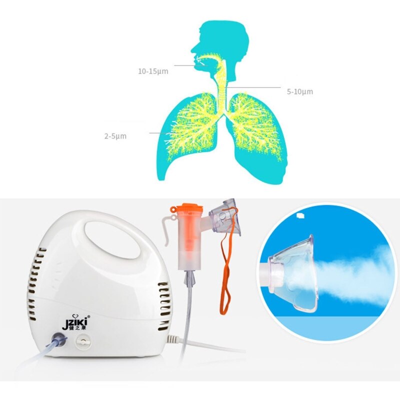 Air Compression Atomization Measuring Instrument Fast Absorption Low Noise Adjustable Atomizer for Adults Children