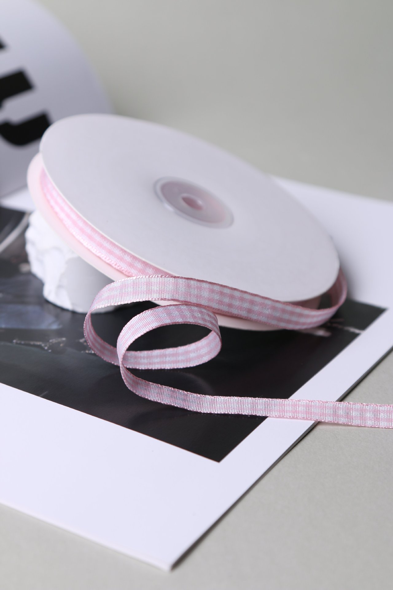 50 Yards 10mm Gingham Ribbons for Wedding Christmas Party Decorations Wrapping DIY Crafts Bow Hair Plaid Ribbon Packaging