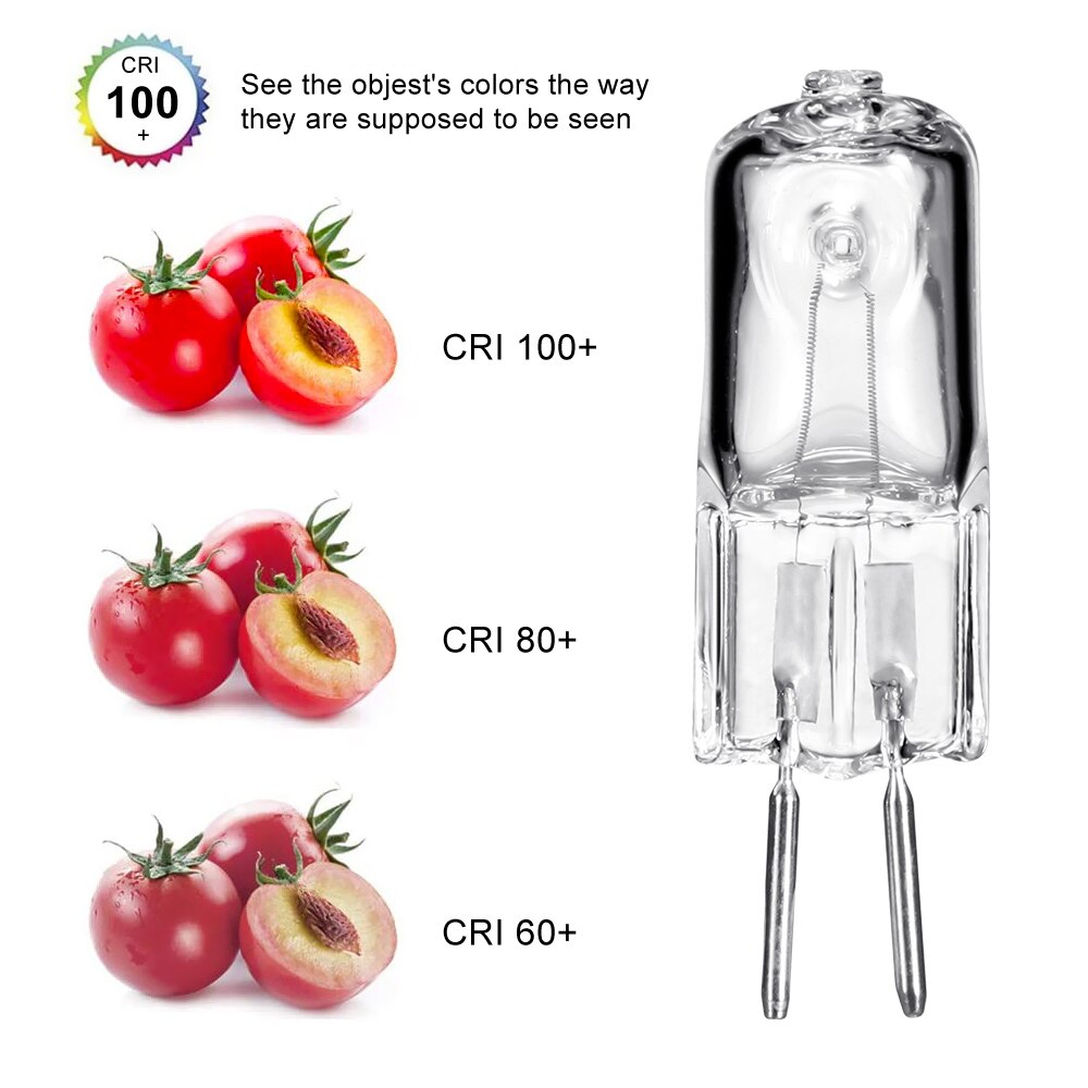 10pcs 120/220V Machine Work Lights Beads G5.3 Halogen Bulb Dedicated Lathe Tool Machine Work Lamp Warm White Clear Bulb