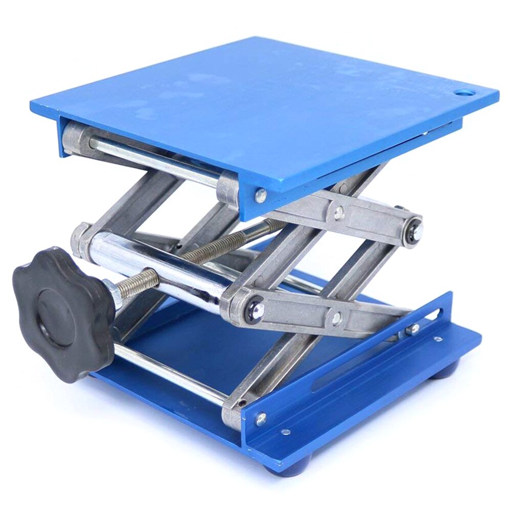Aluminium Laboratorium Jack Schaarlift Platform Opvouwbare Lifting Tafel Pad Hoogte Controle Ideaal Houtbewerking Machines Onderdelen: 10x10x15cm