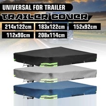 Bâche de voiture de remorque pliable imperméable à l'eau Anti UV protection solaire couverture de neige avec ceinture en caoutchouc pour 500/700 kg remorque voyage Camping auvent