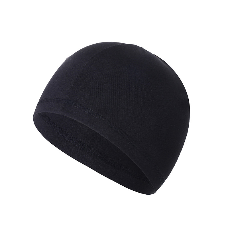 Gorro interior para casco de ciclismo, gorra de secado rápido para deportes al aire libre, protección contra el viento y el Sol, para verano: Negro