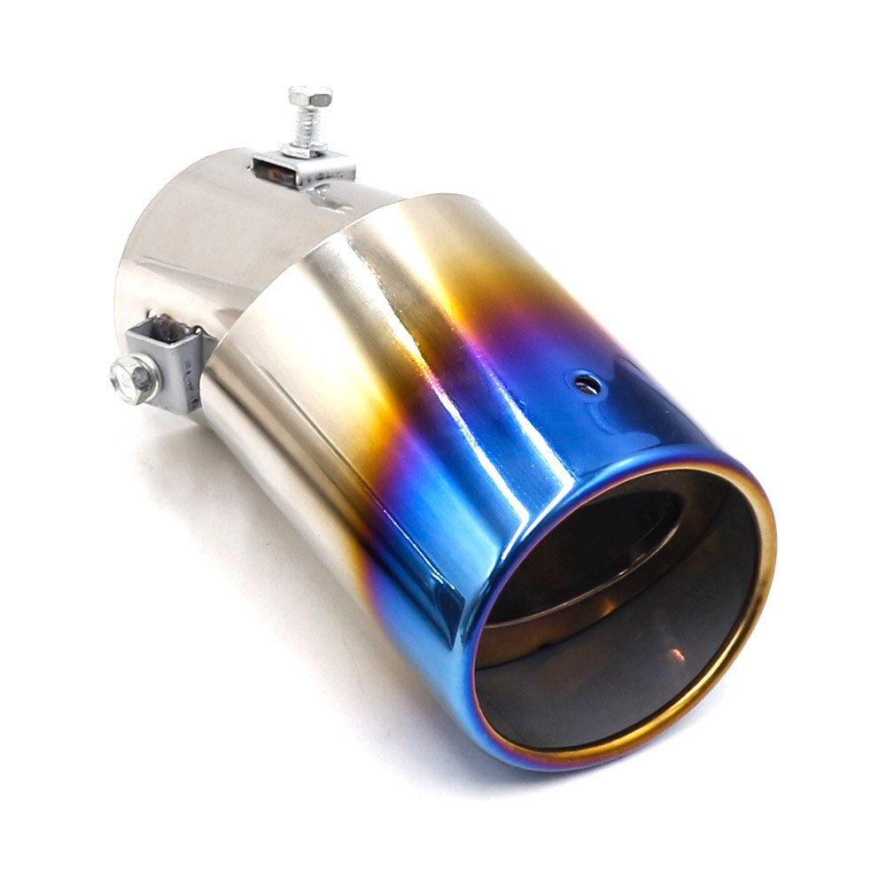 Silenciador de escape Universal para coche, punta recta/codo, tubo de aluminio modificado, sistema de escape TT101197