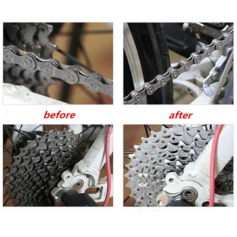 60ml MTB Road Bike Chain Lubricating Oil Bicycle Ceramic Wet Lube Cycling Daily Maintenance Oil with Cleaning Cloth