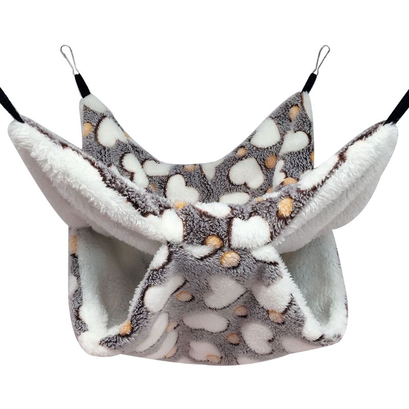 Hamac Tunnel pour petits animaux, lit-balançoire, nid de couchage, furet de Rat, jouet Cage, hiver: A-CF-L