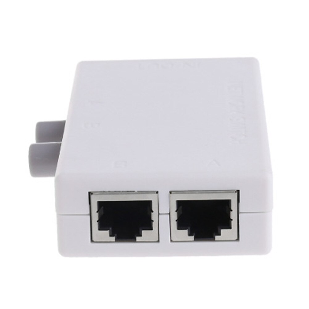 Netværk switch mini ethernet moderne  rj45 lave omkostninger lydsvag let at betjene destop praktisk 2 port plug and play hjemme og på kontoret