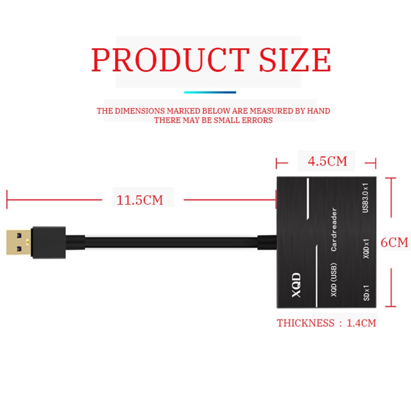 Professionele Xqd Sd Kaartlezer Tot 500 Mb/s Hoge Snelheid XQD2.0 Usb 2.0 USB3.0 Hub Camera Kit Adapter Zilver usb 3.0 Reader