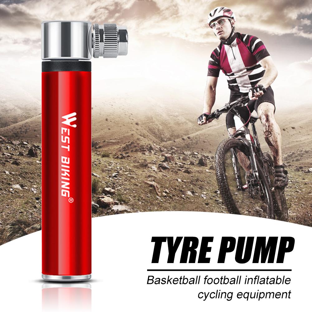 West bike fietspomp mtb fiets handpomp mini luchtpomp schrader presta ventiel kogel naald slang kogelpomp fietspomp