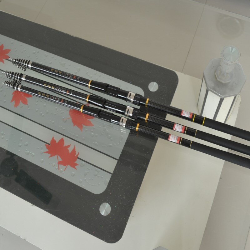 Carbon Rock Hengel 3.6 M/4.5 M/5.4 M/6.3 M Carbon Spinning Telescopische Hengel karper Stukken Lokken Hengel
