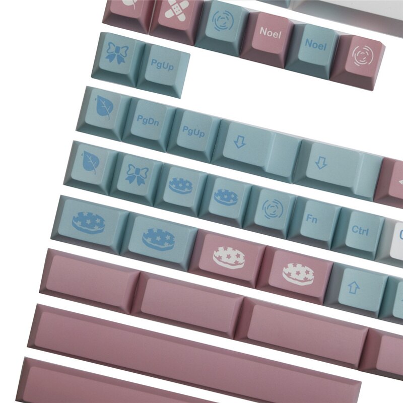 Gmk noel keycap pbt cherry profile keycaps 142 keys full set for gaming mechanical keyboard