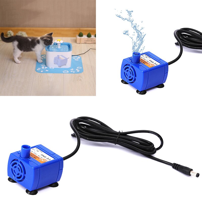 Mini husdier drikke fontein pomp til katten hjemme udskiftning vandskål drikke fontein pomp hond drikke fontein dispenser