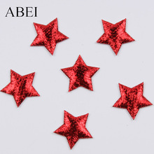 Vara con Estrella Roja de Navidad, BRICOLAJE, manualidades, adornos, de boda, decoración escolar, 100 Uds., 20mm