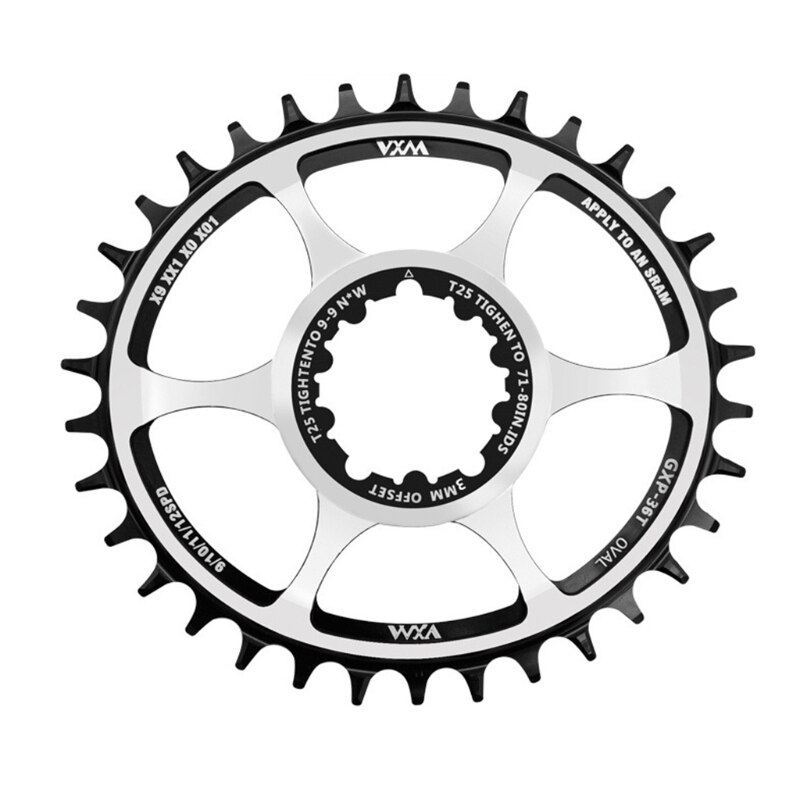Piñón de cadena para bicicleta Gxp Oval 32t 34t 36t para Gx X1 1400 X0 X9 S1400 Mtb piñón 3mm Sram Gxp Xx1 Eagle X01