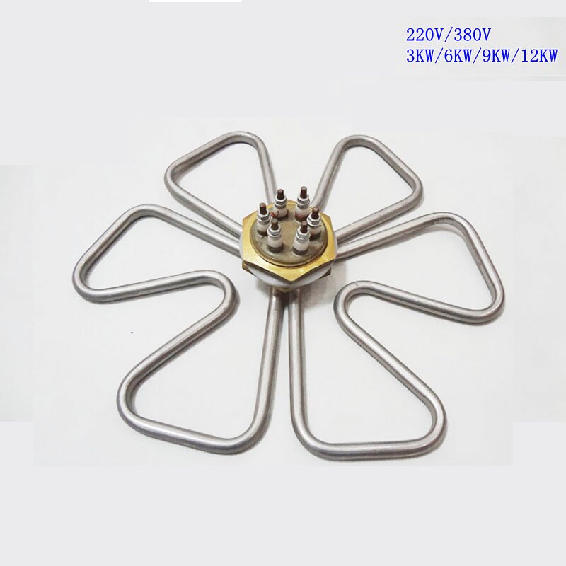 water heater element Bucket and water tank heating water boiler heater element copper head stainless steel tube Plum Shape