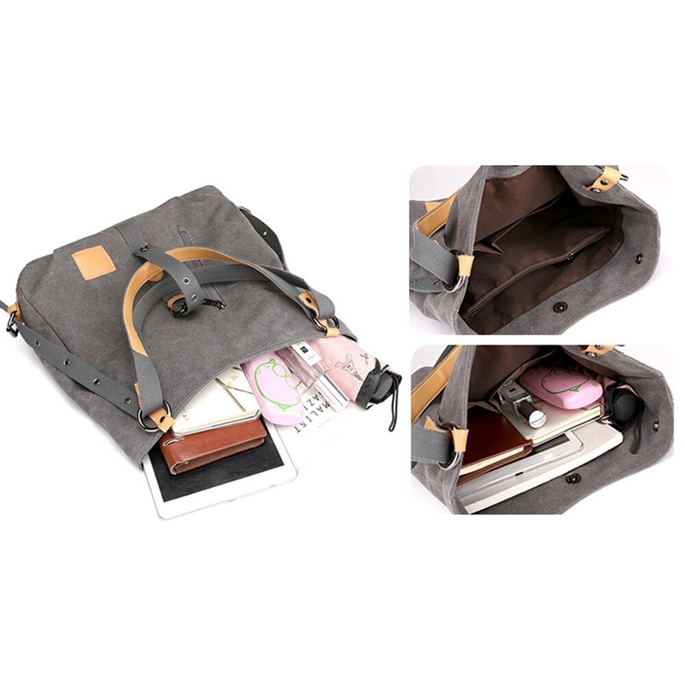 Canvas tas dames handtassen crossbody tas over de schouder vrijetijdstassen grote reistassen tassen voor dames