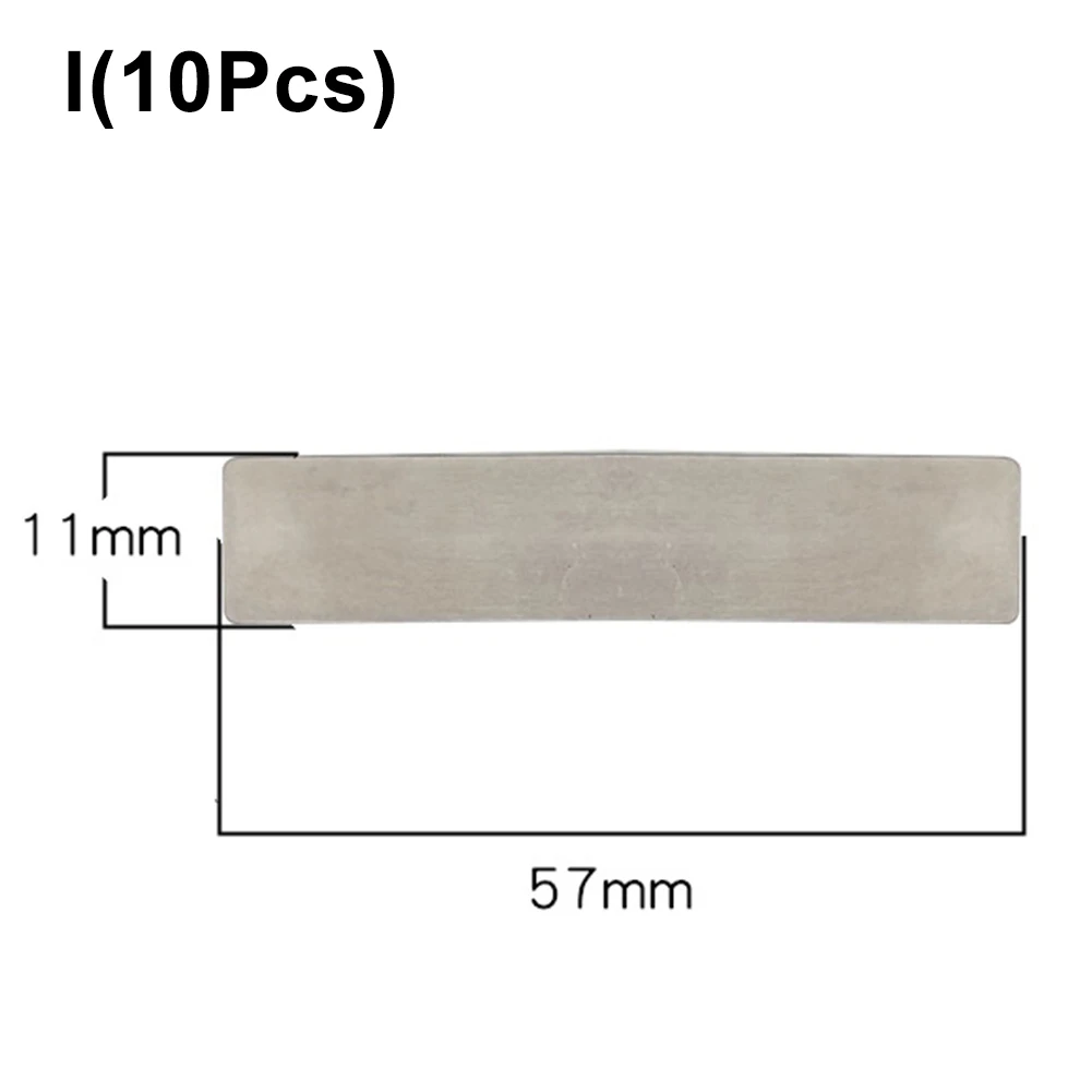 10 stks Luchtcompressor Klep Plaat Fitting Stille Olie Zuiger Compressor Pakking Zuiger Machine Onderdelen: WHITE