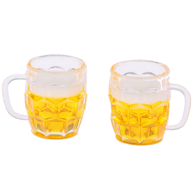 1/12 Miniatuur Poppenhuis Speelgoed Mini Beer Cup Mok Kid Speelgoed voor Scène Model Schaal Poppenhuis Accessoires