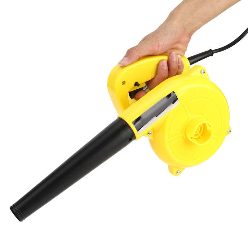Multifunction Air Blower Hand Held Electric Air Blower Dust Leaf Cleaner for Home Garden Yellow EU 220V-240V Leaf Blower