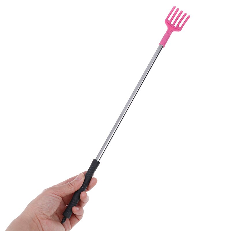 For Massage 46x3.8cm Long Handle Back Scratcher Stainless Steel Telescopic Anti Itch Claw Backscratcher