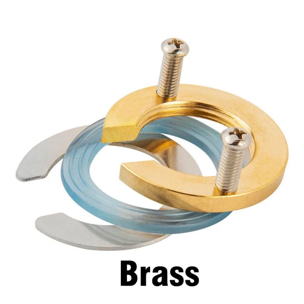 Juego de accesorios de fijación de grifo, tuerca de sujeción montada, Circlip, accesorios de repuesto para lavabo de baño: Blanco