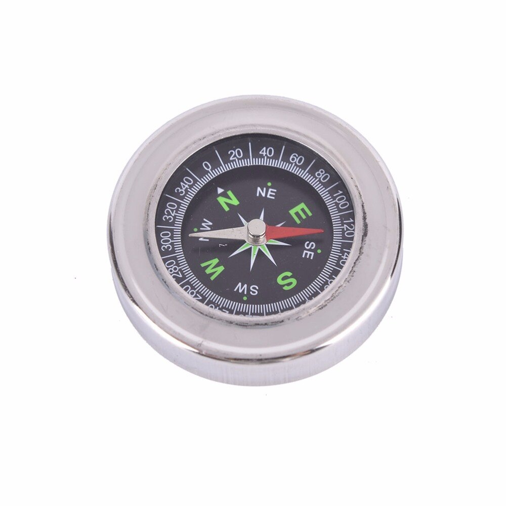 60mm Metal Stainless Steel Mini Handheld Portable Compass Student Climbing Hike Navigation for Outdoor Activities: Army Green