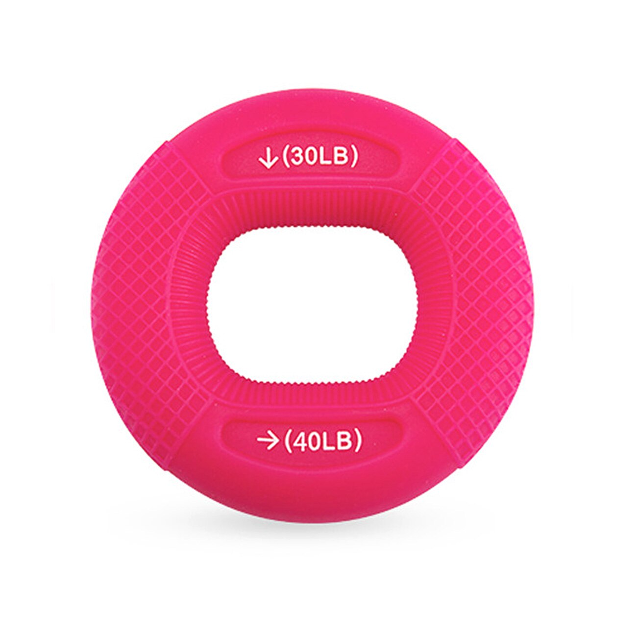 Hand Grip Finger Pow Trainer Solid Silicone Rubber Ring Hand Expander Exerciser Fingers Gripper Powerball Hand Exerciser Grip: Red