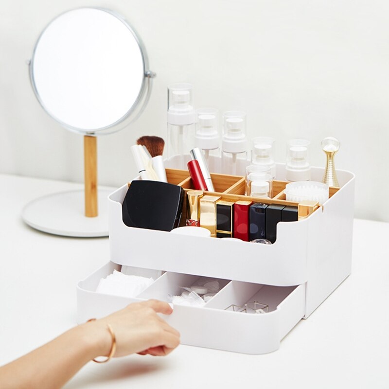 Desktop Drawer Storage Box Multi-partition Desktop Sundries Organizer Box Arrangement Desktop Collection Holder Case