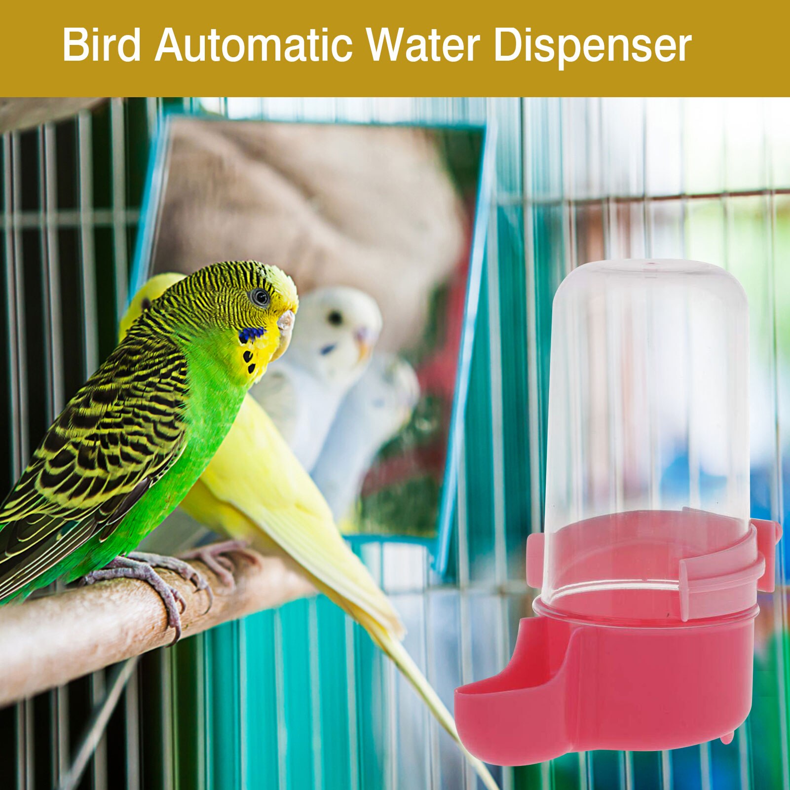 Vogel Automatische Wasser Spender Sicher Kunststoff Hängen Vogel Liefert Insekten Liefert Kleine Tiere