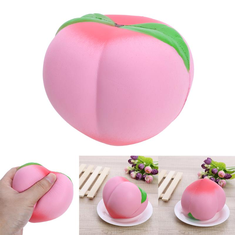 , juguetes Squishies de melocotón de crecimiento lento Jumbo de 10CM, Squishies de frutas Kawaii, juguetes perfumados con crema para niños y adultos, 1 unidad, # YL: normal