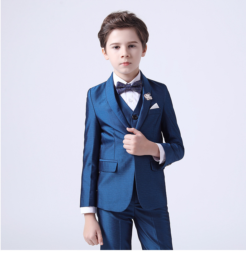 Conjunto de traje Formal para niños, traje de flores para de boda, traje de actuación, Blazer, pantalones, conjunto de ropa para primavera y otoño