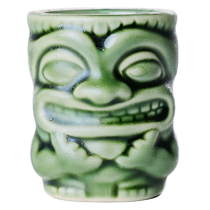 50Ml Mini Tiki God Afbeelding Wijnglas Keramische Hawaiiaanse Cocktail Tiki Shot Bar Cup Drinken Gebruiksvoorwerpen 400ml Met Handvat