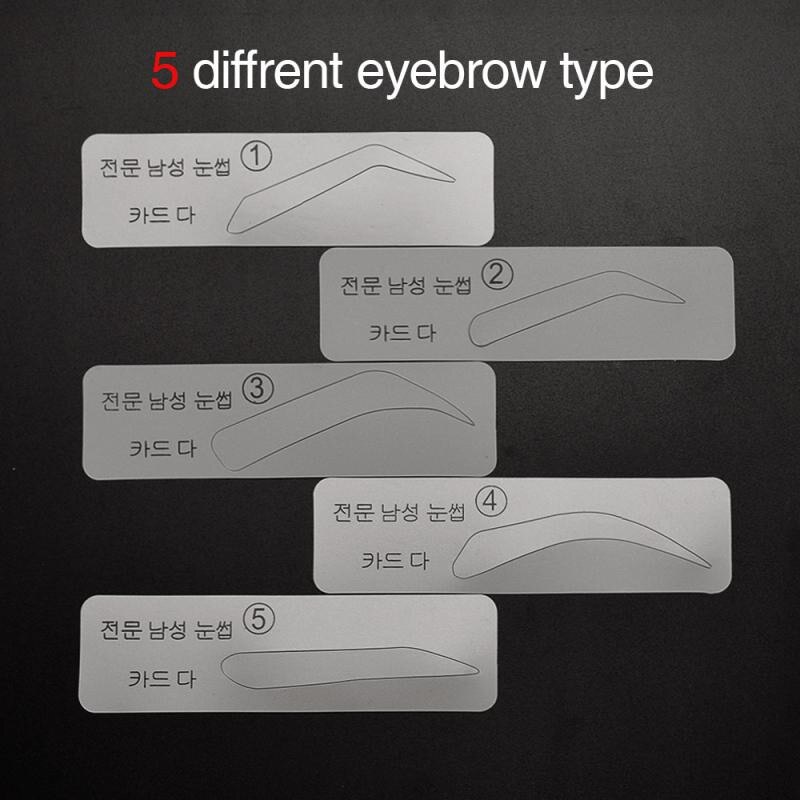 DIY Eyebrow Shaping Template Easy Eyebrow Stencils Reusable Helper Ruler Kit Grooming Card Defining Makeup Tools Accessories