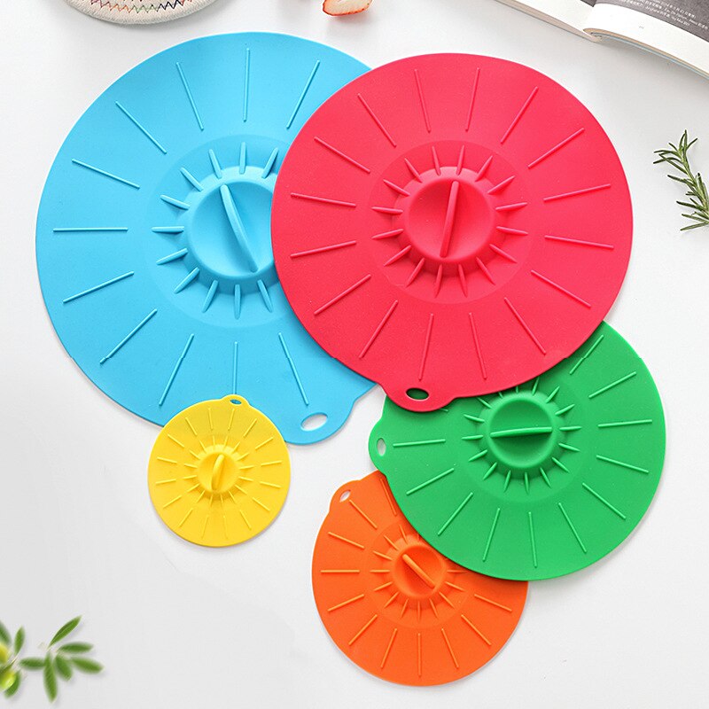 5 Pcs one Set silicone microwave bowl lids food lids pot lids pan lid bowl lid cookware kitchen accessories