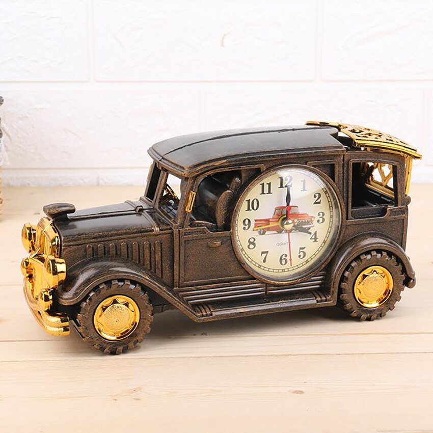 Reloj despertador de escritorio multiusos, soporte para bolígrafo, Retro, adornos para el hogar y la sala de estar, reloj de mesa, decoración Digital, 1 ud.: 1
