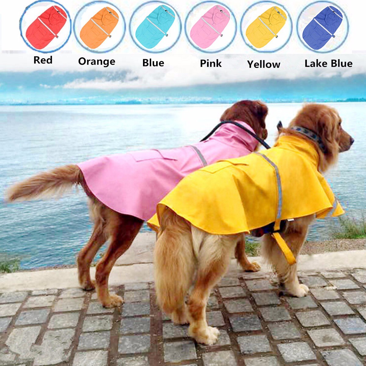 Hond Regenjas Waterdicht Hond Past Regen Cape Pet Overalls Puppy Kat Regenjas Mantel Kostuums Kleding Overalls Regen Mantel
