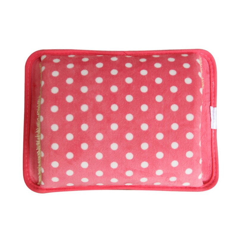 Calentador de manos eléctrico para invierno, calentador de manos eléctrico con carga insertada a mano, bolsa de agua: light red
