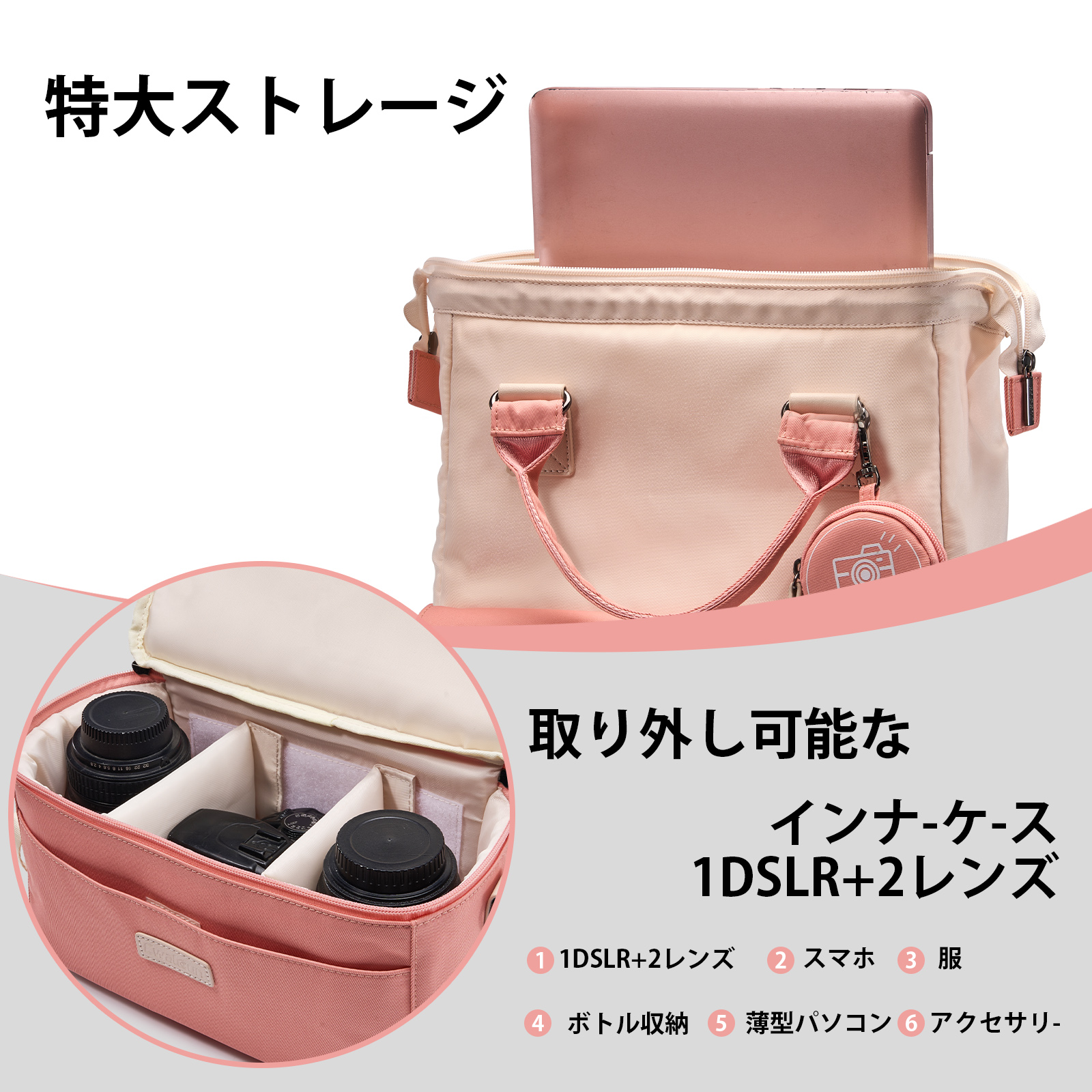 Camera bag backpack large capacity camera bag waterproof storage double shoulder camera backpack single lens reflex camera bag