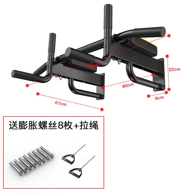 Wall Horizontal Bar Indoor Parallel Bar Fitness Training Wall Perforated Horizontal Bar Parallel Bar Adult Home Fitness Equipmen: 3